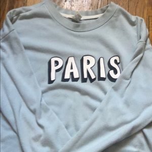 Blue “PARIS” long sleeve